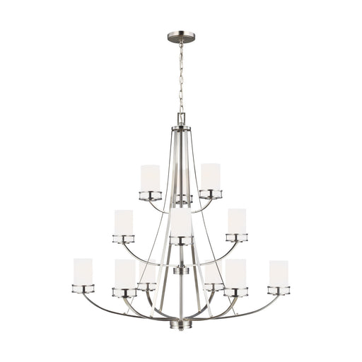 Myhouse Lighting Generation Lighting - 3121612-962 - 12 Light Chandelier - Robie - Brushed Nickel