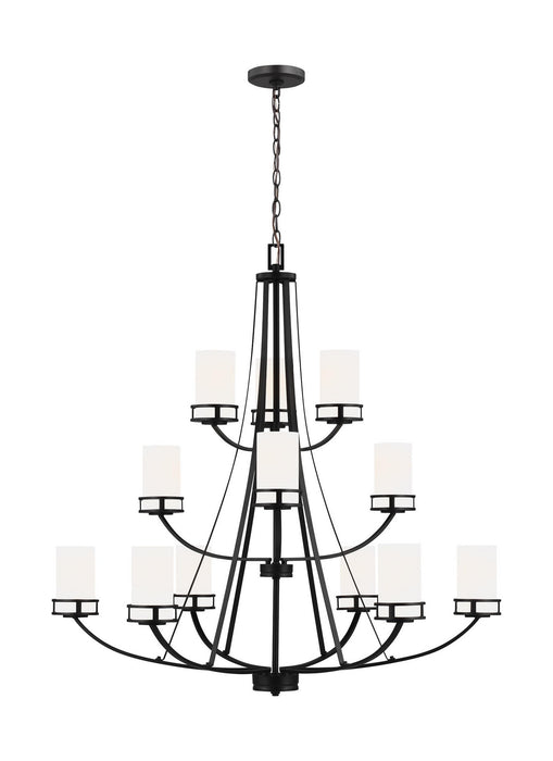 Myhouse Lighting Generation Lighting - 3121612EN3-112 - 12 Light Chandelier - Robie - Midnight Black