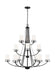 Myhouse Lighting Generation Lighting - 3121612EN3-112 - 12 Light Chandelier - Robie - Midnight Black