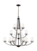 Myhouse Lighting Generation Lighting - 3121612EN3-710 - 12 Light Chandelier - Robie - Bronze