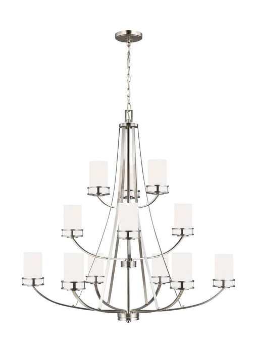 Myhouse Lighting Generation Lighting - 3121612EN3-962 - 12 Light Chandelier - Robie - Brushed Nickel