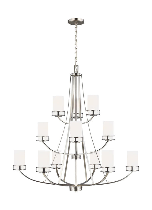 Myhouse Lighting Generation Lighting - 3121612EN3-962 - 12 Light Chandelier - Robie - Brushed Nickel