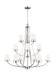 Myhouse Lighting Generation Lighting - 3121612EN3-962 - 12 Light Chandelier - Robie - Brushed Nickel