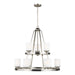 Myhouse Lighting Generation Lighting - 3130709-962 - Nine Light Chandelier - Kemal - Brushed Nickel