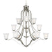 Myhouse Lighting Generation Lighting - 3139012-962 - 12 Light Chandelier - Emmons - Brushed Nickel