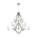 Myhouse Lighting Generation Lighting - 3139012-962 - 12 Light Chandelier - Emmons - Brushed Nickel