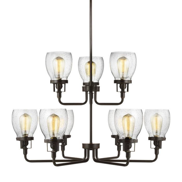 Myhouse Lighting Generation Lighting - 3214509-710 - Nine Light Chandelier - Belton - Bronze