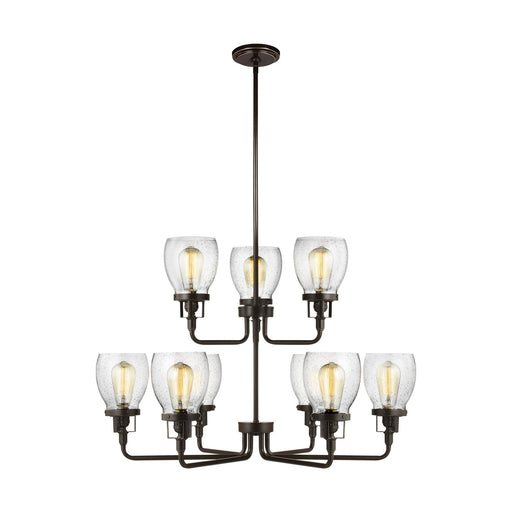 Myhouse Lighting Generation Lighting - 3214509-710 - Nine Light Chandelier - Belton - Bronze