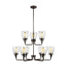 Myhouse Lighting Generation Lighting - 3214509-710 - Nine Light Chandelier - Belton - Bronze