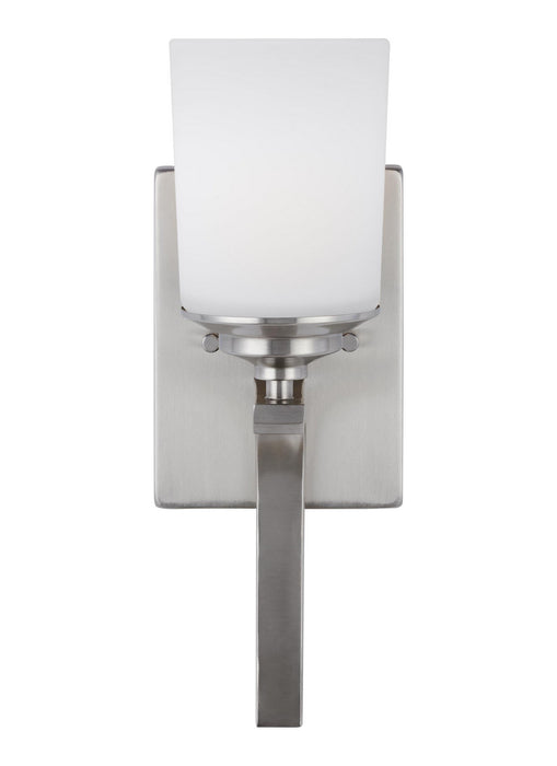 Myhouse Lighting Generation Lighting - 4130701EN3-962 - One Light Wall / Bath Sconce - Kemal - Brushed Nickel