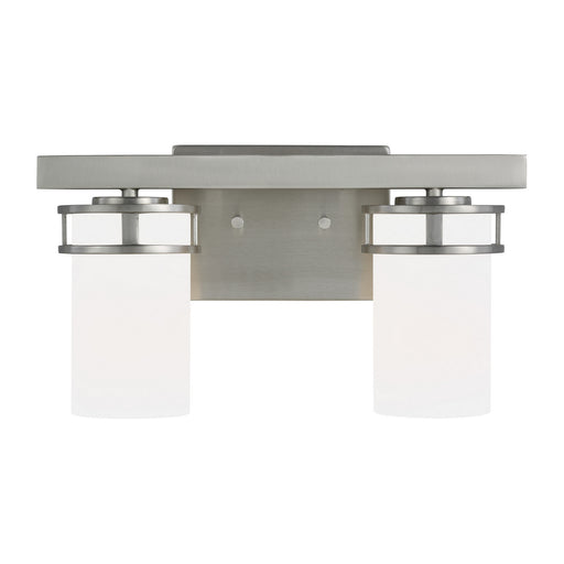 Myhouse Lighting Generation Lighting - 4421602-962 - Two Light Wall / Bath - Robie - Brushed Nickel