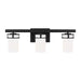 Myhouse Lighting Generation Lighting - 4421603-112 - Three Light Wall / Bath - Robie - Midnight Black