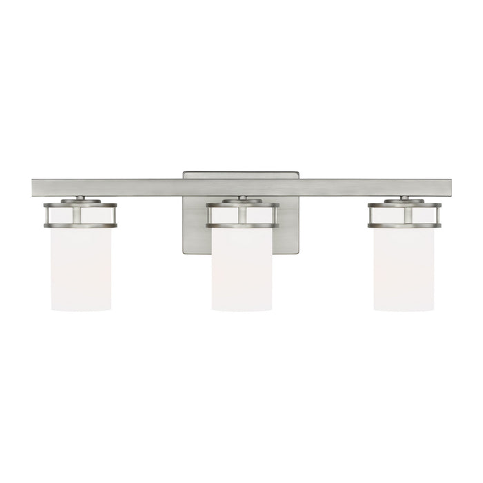 Myhouse Lighting Generation Lighting - 4421603-962 - Three Light Wall / Bath - Robie - Brushed Nickel