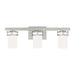 Myhouse Lighting Generation Lighting - 4421603-962 - Three Light Wall / Bath - Robie - Brushed Nickel