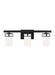 Myhouse Lighting Generation Lighting - 4421603EN3-112 - Three Light Wall / Bath - Robie - Midnight Black