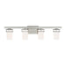 Myhouse Lighting Generation Lighting - 4421604-962 - Four Light Wall / Bath - Robie - Brushed Nickel