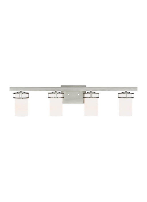 Myhouse Lighting Generation Lighting - 4421604EN3-962 - Four Light Wall / Bath - Robie - Brushed Nickel