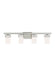 Myhouse Lighting Generation Lighting - 4421604EN3-962 - Four Light Wall / Bath - Robie - Brushed Nickel