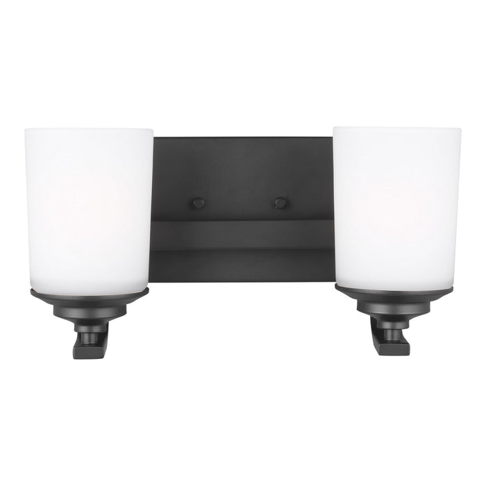 Myhouse Lighting Generation Lighting - 4430702-112 - Two Light Wall / Bath - Kemal - Midnight Black