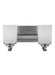 Myhouse Lighting Generation Lighting - 4430702EN3-962 - Two Light Wall / Bath - Kemal - Brushed Nickel