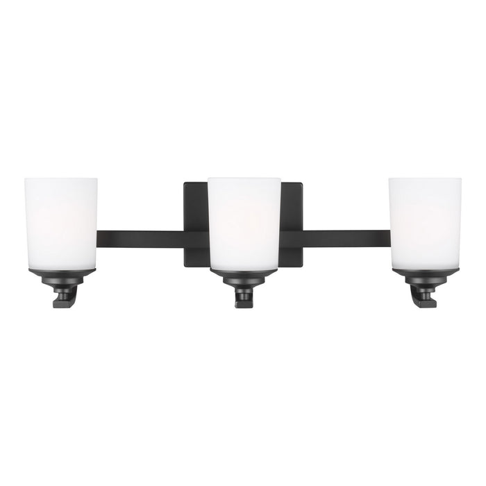 Myhouse Lighting Generation Lighting - 4430703-112 - Three Light Wall / Bath - Kemal - Midnight Black