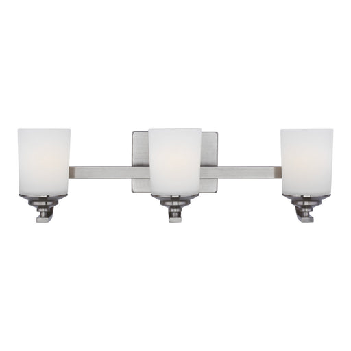 Myhouse Lighting Generation Lighting - 4430703-962 - Three Light Wall / Bath - Kemal - Brushed Nickel