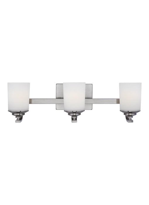 Myhouse Lighting Generation Lighting - 4430703EN3-962 - Three Light Wall / Bath - Kemal - Brushed Nickel