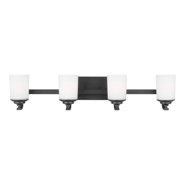 Myhouse Lighting Generation Lighting - 4430704-112 - Four Light Wall / Bath - Kemal - Midnight Black