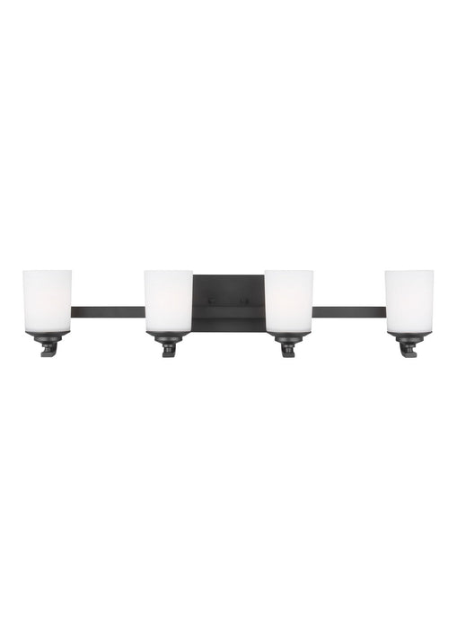 Myhouse Lighting Generation Lighting - 4430704EN3-112 - Four Light Wall / Bath - Kemal - Midnight Black