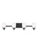 Myhouse Lighting Generation Lighting - 4430704EN3-112 - Four Light Wall / Bath - Kemal - Midnight Black