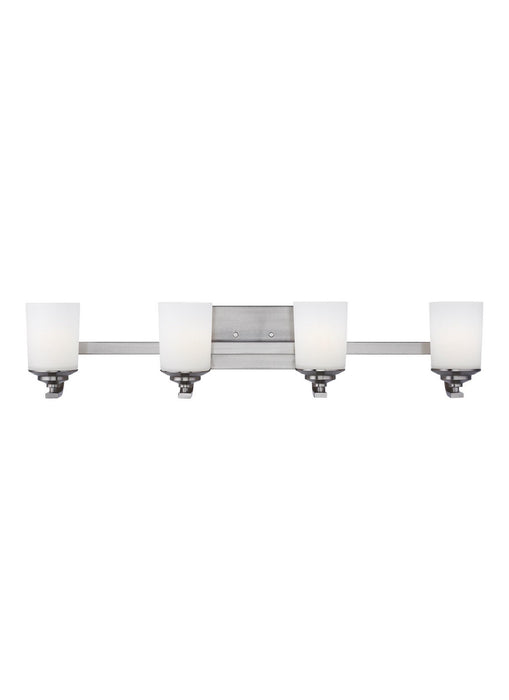 Myhouse Lighting Generation Lighting - 4430704EN3-962 - Four Light Wall / Bath - Kemal - Brushed Nickel