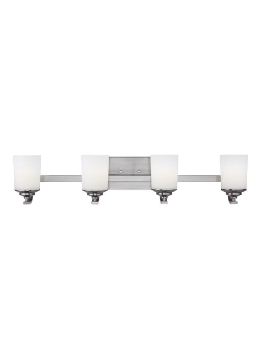 Myhouse Lighting Generation Lighting - 4430704EN3-962 - Four Light Wall / Bath - Kemal - Brushed Nickel