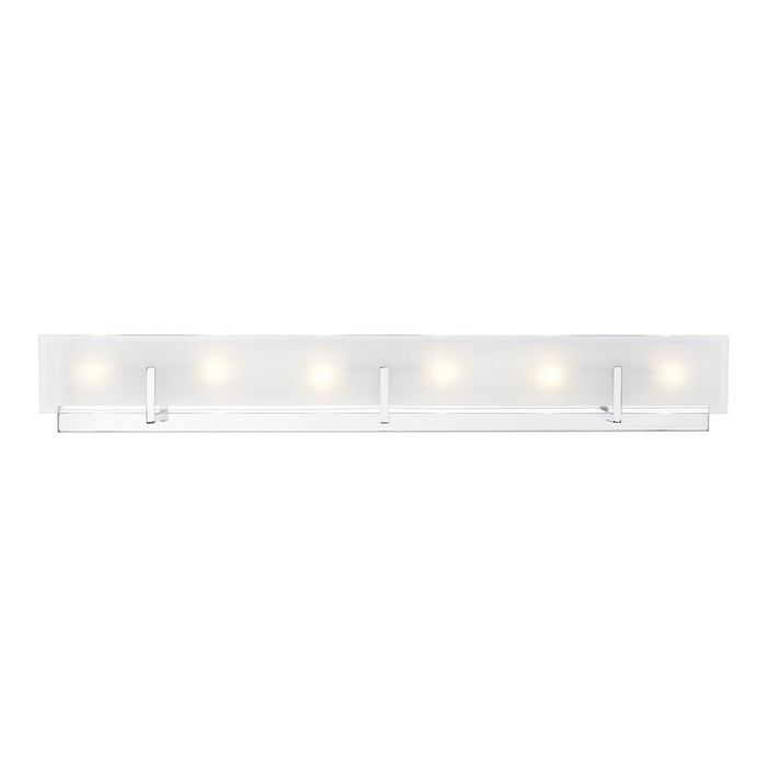 Myhouse Lighting Visual Comfort Studio - 4430806-05 - Six Light Wall / Bath - Syll - Chrome