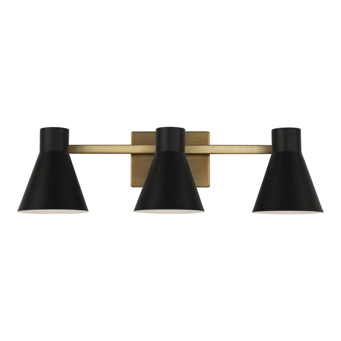 Myhouse Lighting Generation Lighting - 4441303-848 - Three Light Wall / Bath - Towner - Satin Brass