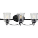 Myhouse Lighting Progress Lighting - P300255-031 - Three Light Bath - Bowman - Black