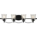 Myhouse Lighting Progress Lighting - P300256-031 - Four Light Semi Flush Mount Convertible - Bowman - Black