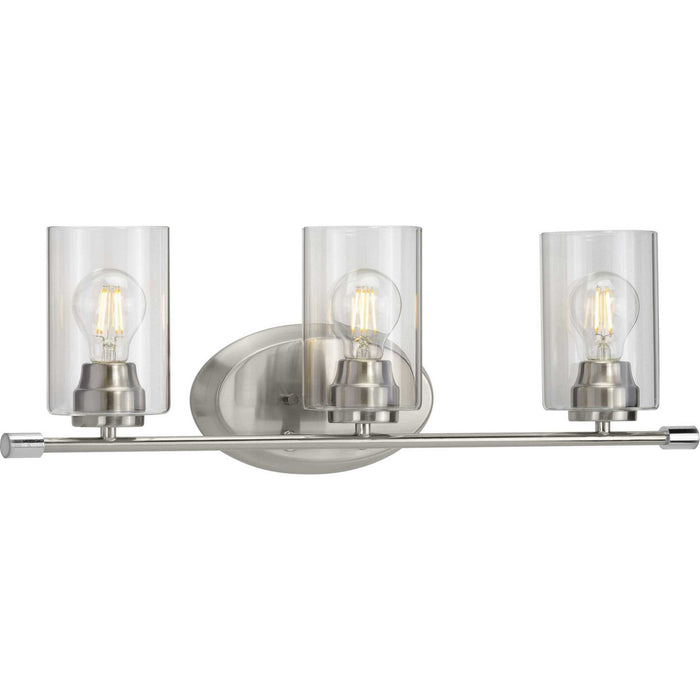 Myhouse Lighting Progress Lighting - P300278-009 - Three Light Bath - Riley - Brushed Nickel