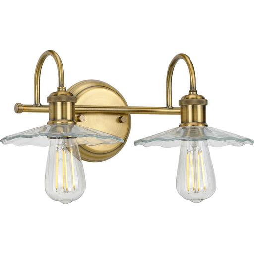 Myhouse Lighting Progress Lighting - P300287-163 - Two Light Bath - Fayette - Vintage Brass