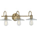 Myhouse Lighting Progress Lighting - P300288-163 - Three Light Bath - Fayette - Vintage Brass