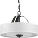 Myhouse Lighting Progress Lighting - P350098-143 - Two Light Semi Flush Convertible - Kene - Graphite