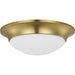 Myhouse Lighting Progress Lighting - P350146-012 - One Light Flush Mount - Etched Opal Dome - Satin Brass