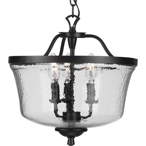 Myhouse Lighting Progress Lighting - P350148-031 - Three Light Semi Flush Convertible - Bowman - Black