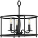 Myhouse Lighting Progress Lighting - P350150-031 - Three Light Semi Flush Convertible - Durrell - Black