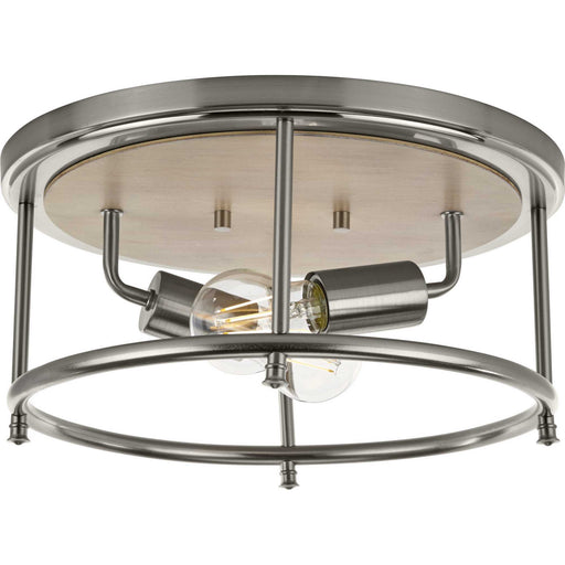 Myhouse Lighting Progress Lighting - P350151-009 - Two Light Flush Mount - Durrell - Brushed Nickel