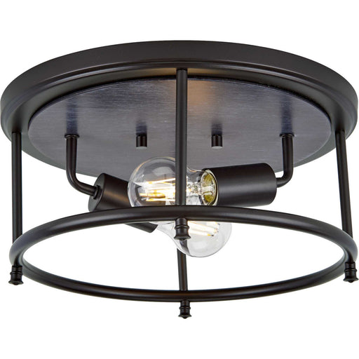 Myhouse Lighting Progress Lighting - P350151-031 - Two Light Flush Mount - Durrell - Black