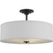 Myhouse Lighting Progress Lighting - P350167-143 - Three Light Semi Flush Mount - Inspire - Graphite