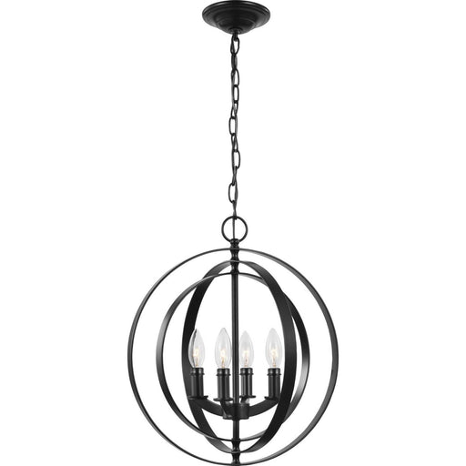 Myhouse Lighting Progress Lighting - P3827-31 - Four Light Pendant - Equinox - Black