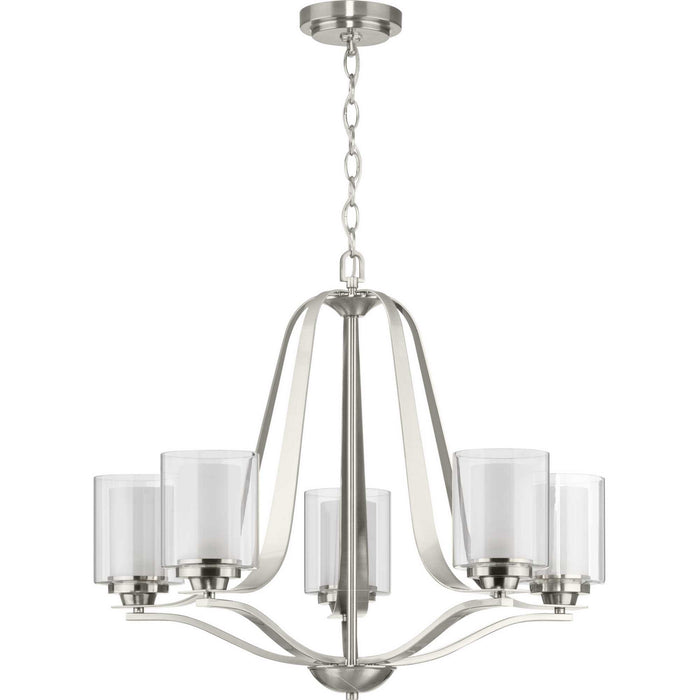 Myhouse Lighting Progress Lighting - P400095-009 - Five Light Chandelier - Kene - Brushed Nickel