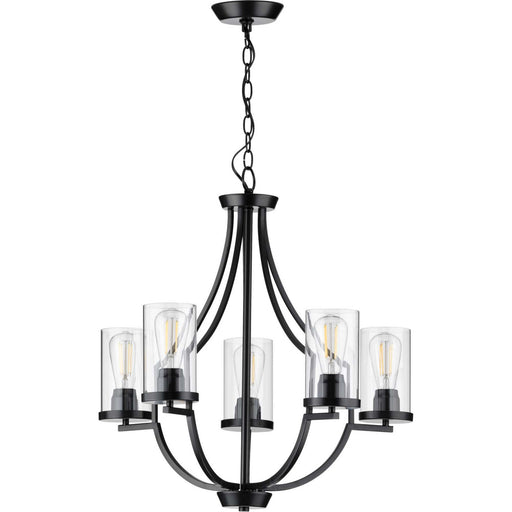 Myhouse Lighting Progress Lighting - P400197-031 - Five Light Chandelier - Lassiter - Black