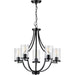 Myhouse Lighting Progress Lighting - P400197-031 - Five Light Chandelier - Lassiter - Black